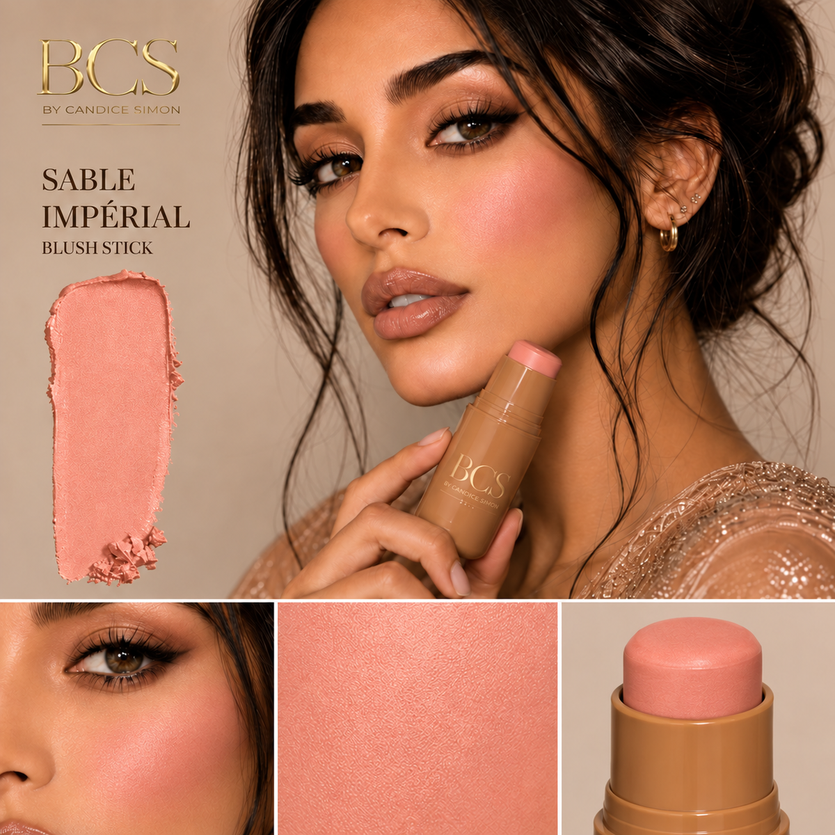 ÉCLAT DU PALAIS - BLUSH CRÈME EN STICK – visuel produit 6 – By Candice Simon