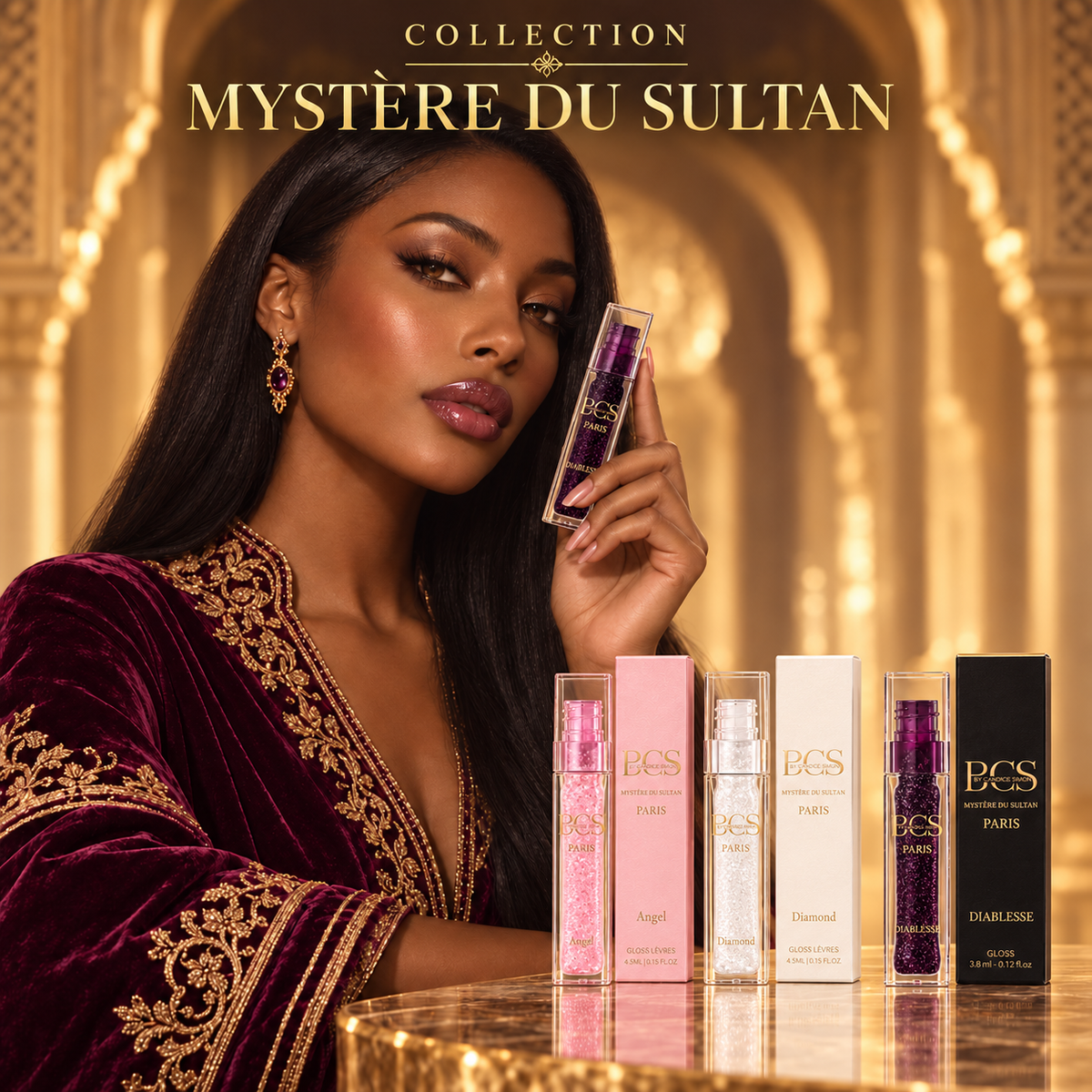 Mystère du Sultan – Gloss réactif au pH – By Candice Simon