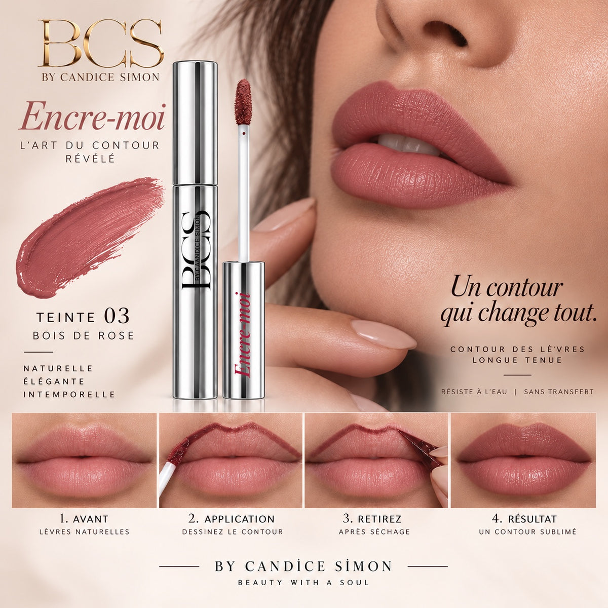 Encre-moi teinte 03 Bois de rose - By Candice Simon